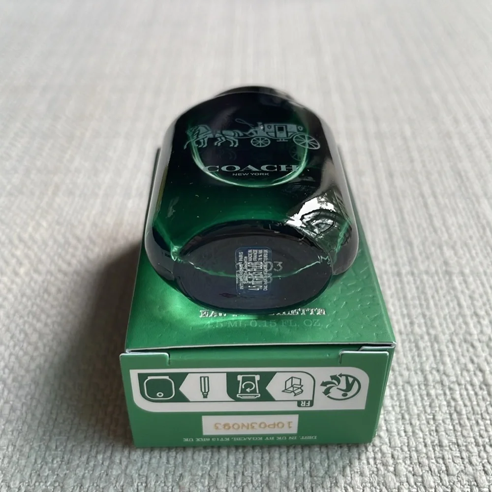 Coach green mens 4.5ml miniature fragrance